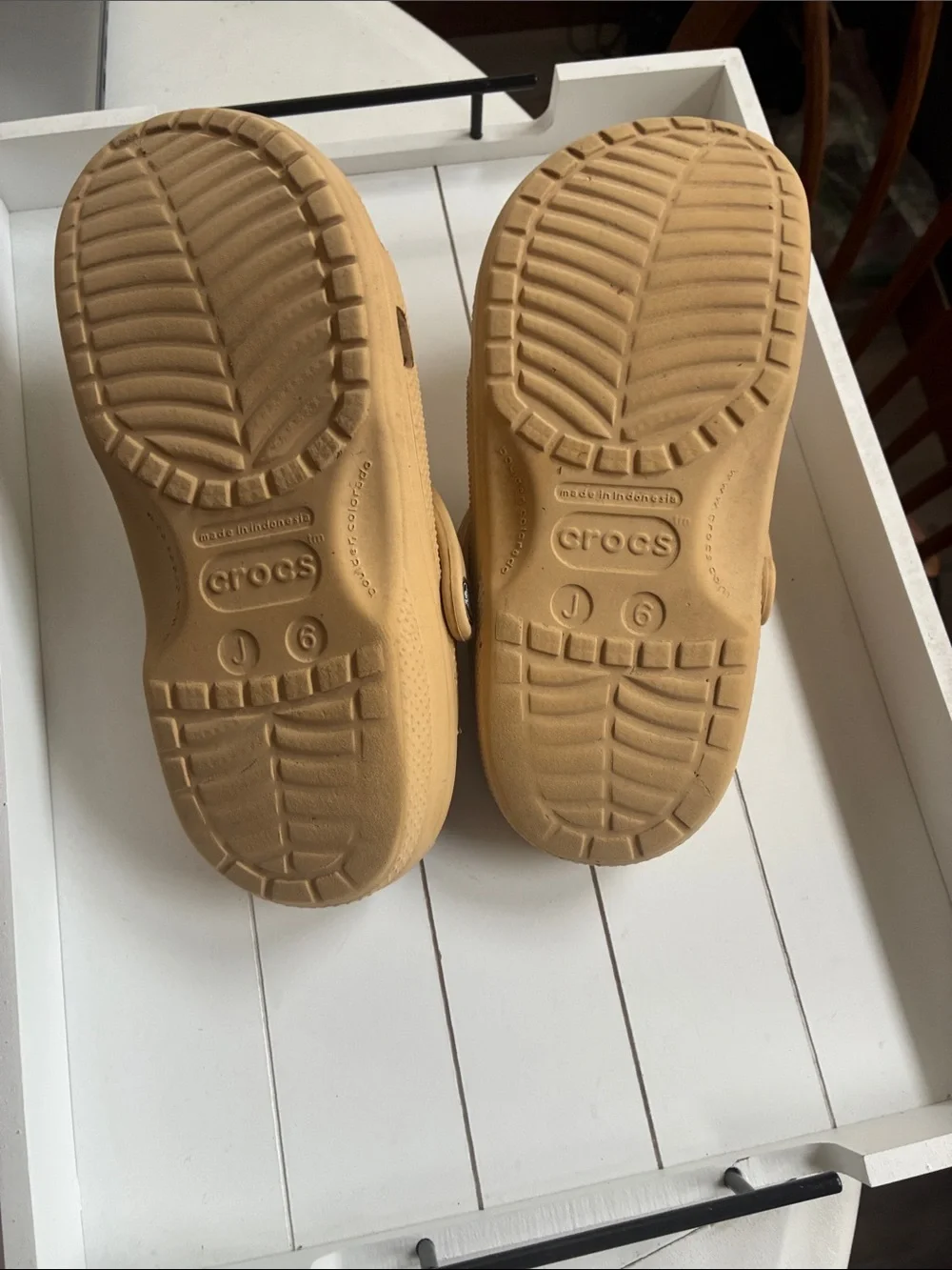CROCS Kids Classic Clog in Tan